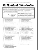 23 Spiritual Gifts Only <br /><span class="f14 marginT-5">Questionnaire and Descriptions 8 pgs.</span>