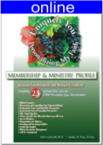 Combining 23 Spiritual Gifts w/4 (DISC) Personality Online Profile (approx. 70 printed pgs.) Expanded Version