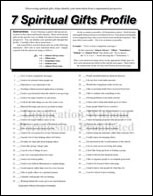 7 Spiritual Gifts Only <br /><span class="f14 marginT-5">Questionnaire and Descriptions 4 pgs.</span>